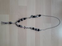 WIE NEU* schöne Halskette Kette Hals Schmuck Damen Silber schwarz Bayern - Würzburg Vorschau