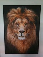 Riesiges Leinwand Bild Gemälde 140 x 100 Der Löwe Hannover - Vahrenwald-List Vorschau