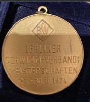 BSV Medaille BERLINER SCHWIMM-VERBAND MEISTERSCHAFTEN 1974 Gold Pankow - Prenzlauer Berg Vorschau