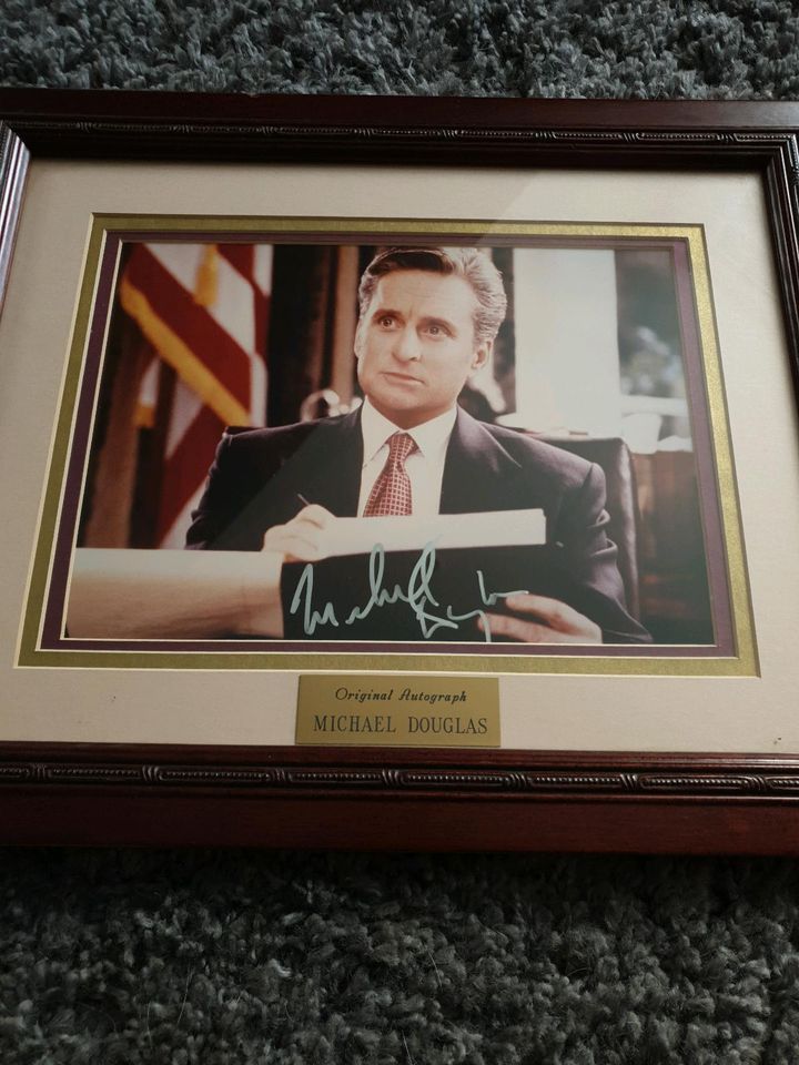 Original Autograph Michael Douglas in Kloster Lehnin