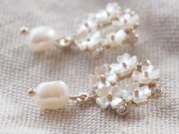 Perlen Ohrringe vergoldet Silberstecker zu Brautkleid Hochzeit Wandsbek - Hamburg Marienthal Vorschau