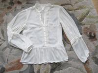 Süße H+M Bluse m. tollen Details Plissee Volant etc gr36 wie neu! Bayern - Bad Wörishofen Vorschau