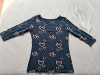 Shirt mit Herzblumen-Print, dunkelblau Berlin - Charlottenburg Vorschau