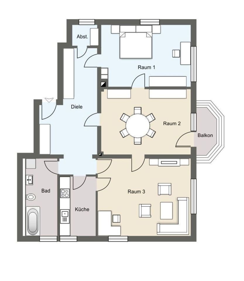 herrliche 3-Zimmer-Wohnung in begehrter Lage in Dresden