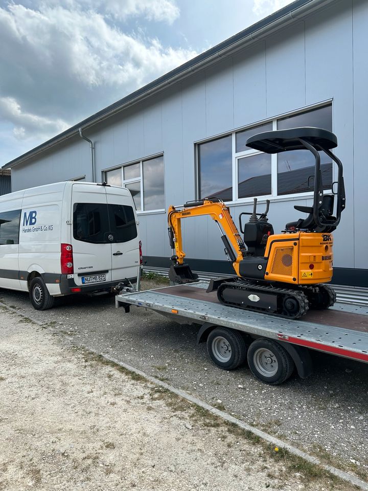 Neufahrzeug Minibagger + Schaufelpaket BK 850 Garantie in Neu Ulm