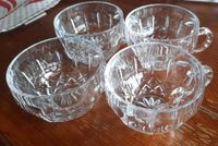 4 Glas Tassen Bowle Tassen Retro Vintage geschliffenes Glas Saarland - Mettlach Vorschau