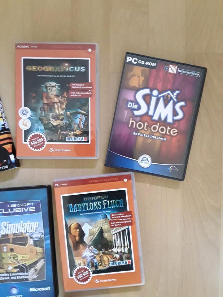 PC Spiele railroads, bus driver, Sims2, euro truck sim.,... in Apen