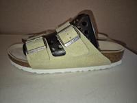 Birkenstock Arizona Schimmerndes Leder gr.38 Nordrhein-Westfalen - Altenbeken Vorschau