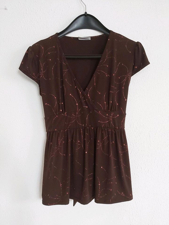 CLOCKHOUSE Bluse taillierte Oberteil Glitzer Stretch Gr. XXXL(46) in Nürnberg (Mittelfr)