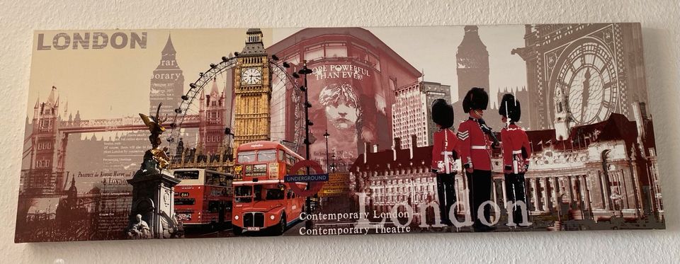 London / Bild / Leinwand / 120x40 cm / Deko in Hannover