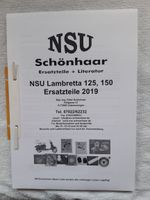 NSU Lambretta  Ersatzteilliste Rheinland-Pfalz - Maxdorf Vorschau