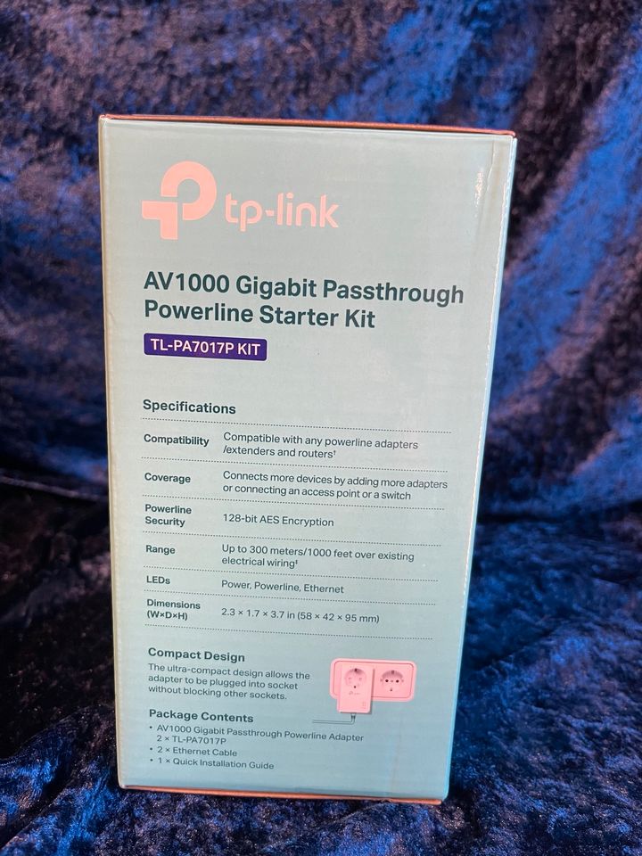 TP-Link AB1000 Gigabit Passthrough Powerline Starter Kit in Sickte