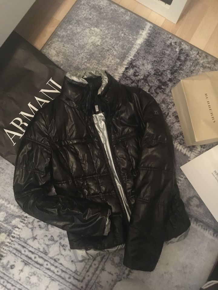 Jacke Armani schwarz Silber in Köln