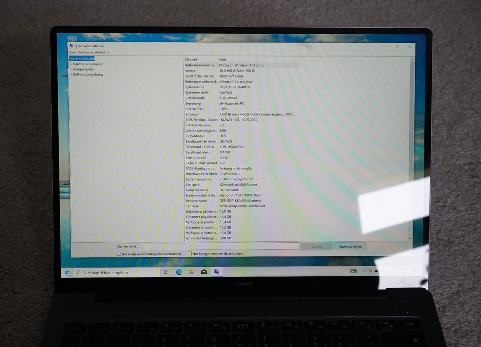 Huawei Matebook 14 2020 AMD Ryzen 5 4600h 512GB SSD 16GB RAM in Dresden