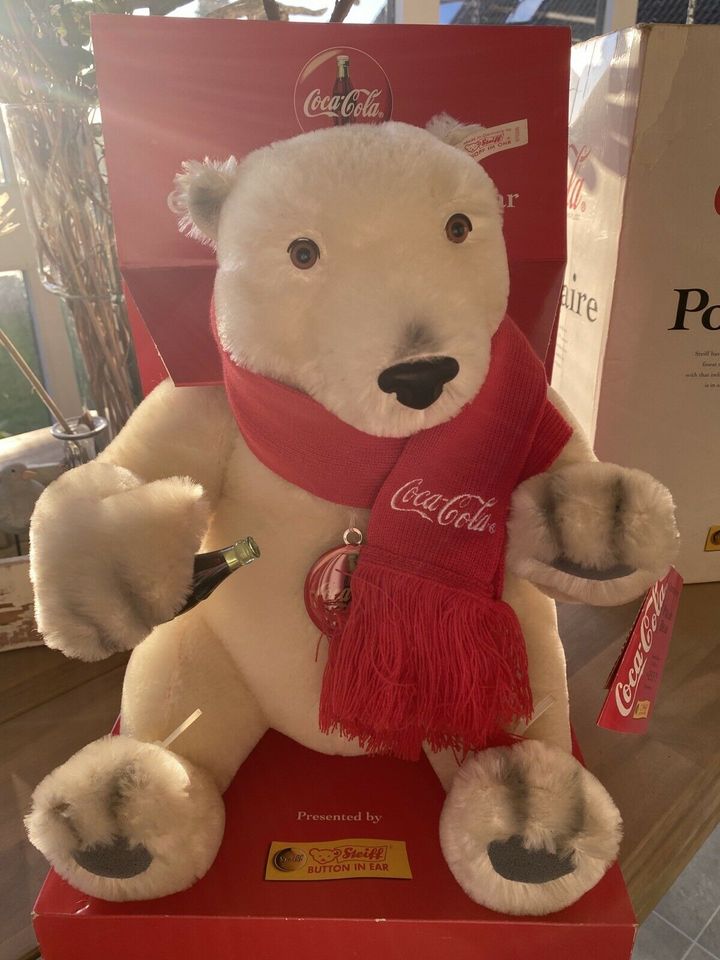 Steiff Limited Edition Coca-Cola Polar Bear in Alpen