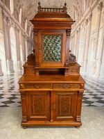 ANTIKER HISTORISMUS SCHRANK BUFFET UM 1880 EICHE SCHUPPENMUSTER FLACHSCHNITZWERK - Versand möglich 99 Euro - Wir sind für Sie da lokal in 86830 Schwabmünchen oder online ARTHOME24 Bayern - Schwabmünchen Vorschau