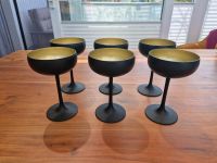 6 Sekt- oder Champagnerkelche aus Glas in schwarz-gold Bayern - Landsberg (Lech) Vorschau