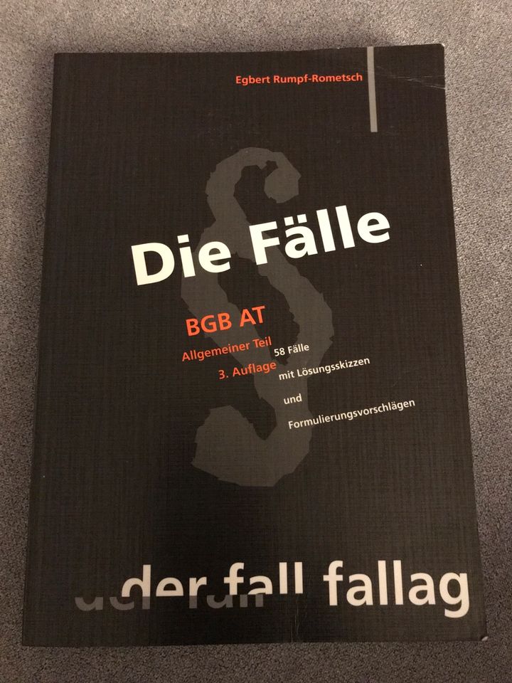 BGB AT Allgemeiner Teil 3.Auflage in Leimen