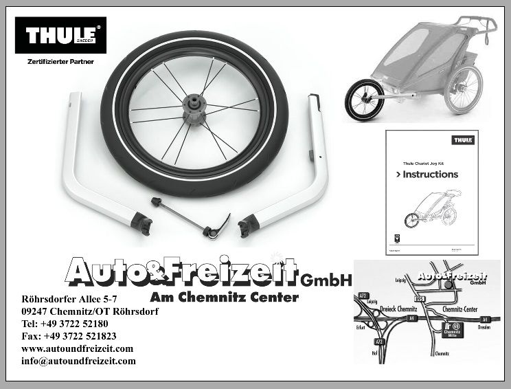 THULE CHARIOT SPORT 2 * Multisport- & Fahrradanhänger UVP 1.549 € in Marienberg