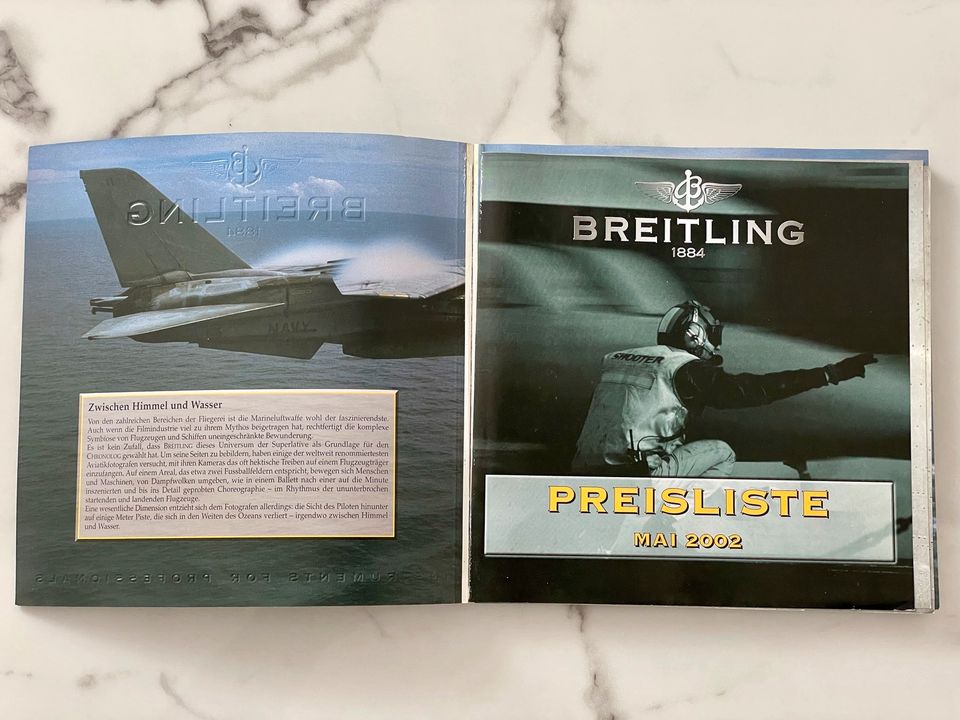 Breitling Uhren Katalog 2002 & Preisliste Vintage Uhr Armbanduhr in Bad Ems