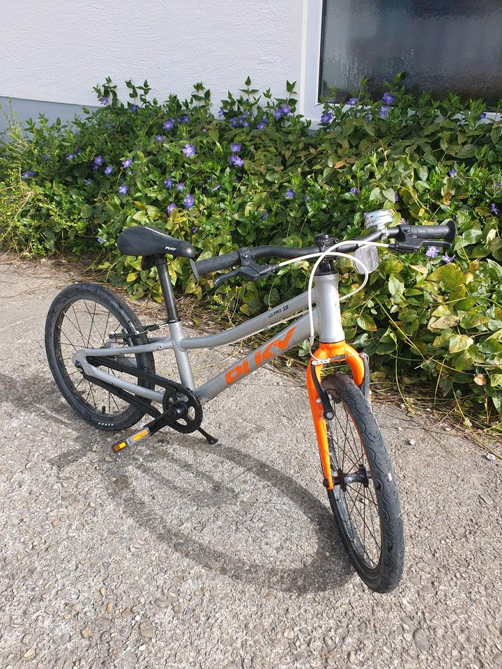 Kinderfahrrad Puky LS PRO 18 Zoll silver orange in Donauwörth