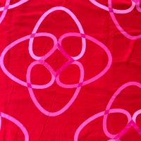 / Ikea Stoff Stoffrest rot pink mit geometrischen Muster Bielefeld - Bielefeld (Innenstadt) Vorschau