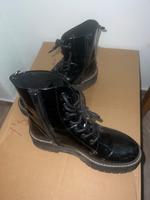 Lack Boots Stiefel Catwalk Stiefeletten Glanz Alt Gothic Grunge Dresden - Reick Vorschau