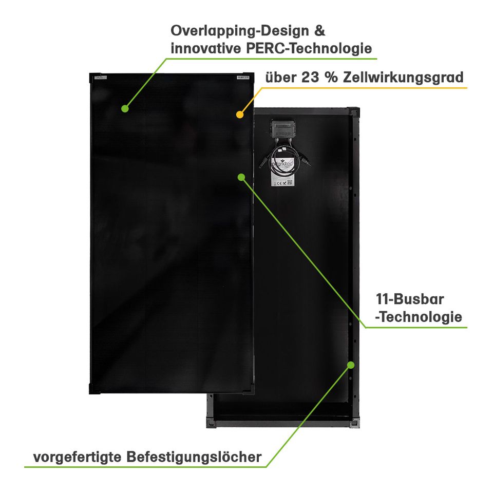 Offgridtec® OLP 180W V2 Solarpanel 23,4V Schindeltechnologie PERC in Eggenfelden