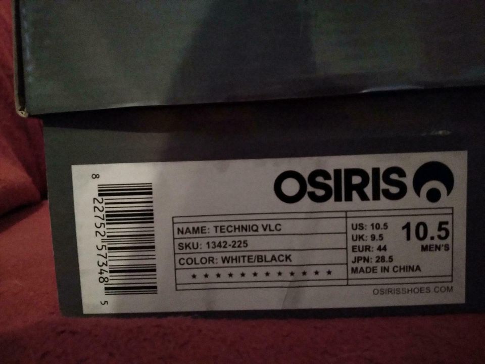 Osiris Techniq VLC Herren Sneaker Gr 44 Uk 10 weiß neu in Flensburg