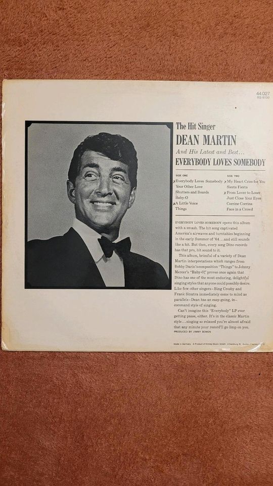 Dean Martin – Everybody Loves Somebody – Vinyl LP Vocal in München