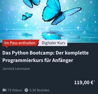 Python Programmierkurs f. Anfänger (Videos) Heise online Baden-Württemberg - Marbach am Neckar Vorschau