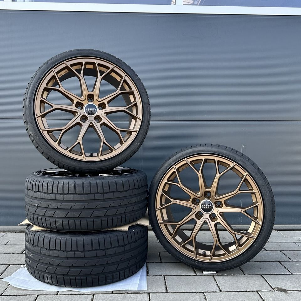 FF Wheels FF01 19 Zoll Sommerräder für Audi A4 S4 A5 S5 TT TTS TTRS Q3 SQ3 Q2 SQ2 B8 B81 B9 8J 8S FV 8U 8U1 GA F3 Felgen Reifen Räder Sommerreifen grau matt Avant TDI 5x112 NEU ABE sline Kompletträder in Neckarsulm