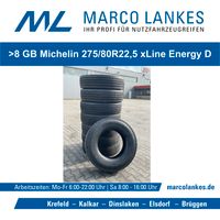 >8 Gebrauchtreifen Michelin 275/80R22,5 X Line Energy D 11-14mm Nordrhein-Westfalen - Krefeld Vorschau