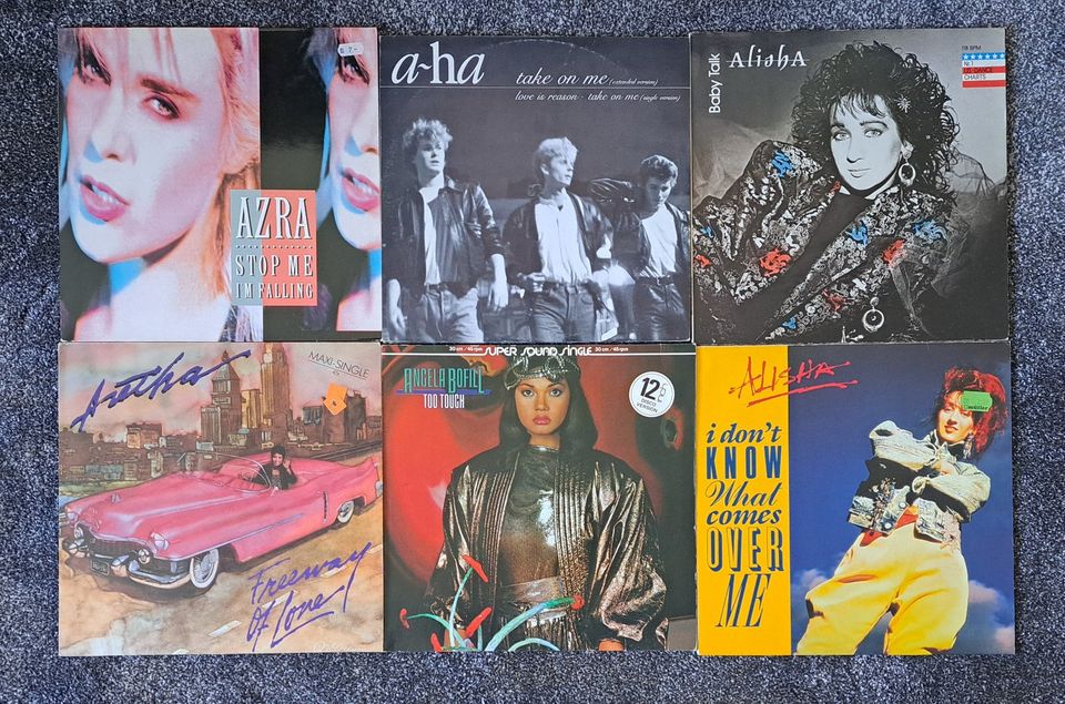 Maxis 12" / A-Ha, Animotion, Alisha, Aretha, Anita, Disco&Italo in Renchen