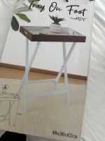 Neu Tablett deko Holz weiß braun Tisch boho skandi Nordrhein-Westfalen - Herford Vorschau