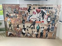 BANKSY XXL Leinwand - Collage 155cm - 100cm - 5cm Baden-Württemberg - Ludwigsburg Vorschau