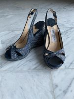 Jimmy Choo Wedge Metallic Tweed blau Größe 37,5 Frankfurt am Main - Sachsenhausen Vorschau