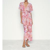 Zara Midikleid Kleid Häkel Gr M gemustert pink bunt Knopfleiste Berlin - Wilmersdorf Vorschau