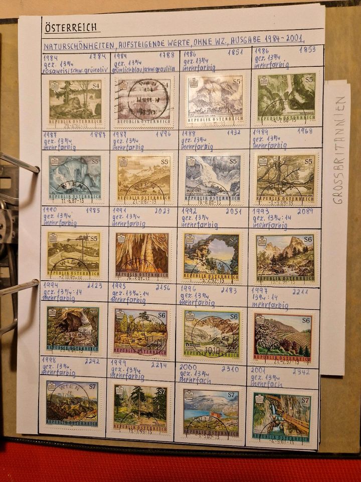 Briefmarken-Sammlung, Frankreich, Österreich in Herrenberg