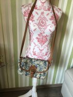 Crossbody Tasche klein Blümchen braun blau romantisch Nordrhein-Westfalen - Herne Vorschau