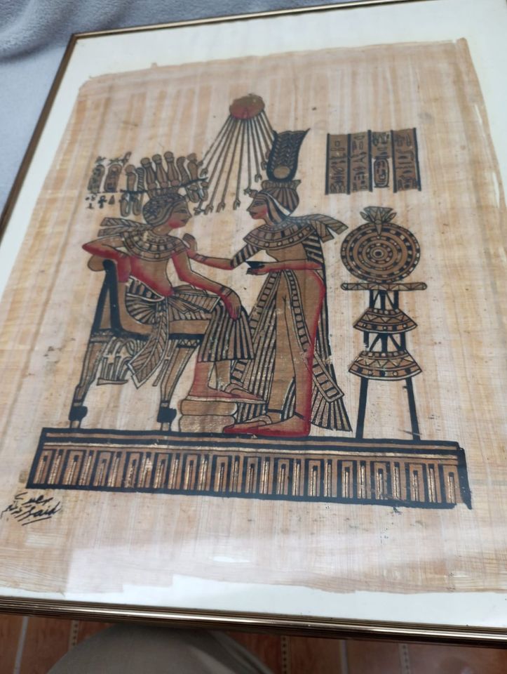 Bild Pharao Tutanchamun alte Ägypten Papyrus in Gelsenkirchen