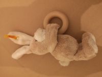 ✿ Neuwertig Steiff Beißring Stoff Greifling Zahn Hilfe Baby Hase Baden-Württemberg - Mannheim Vorschau