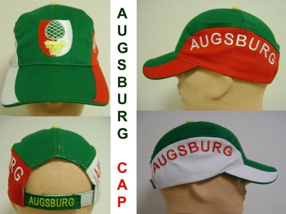 NEU > AUGSBURG STADT CITY CAP FC Baseball Kappe MÜTZE Basecap in Augsburg