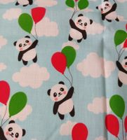 Baumwollstoff, Panda mit Luftballons, Patchwork, 99 x 100 cm Hessen - Langen (Hessen) Vorschau