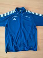 Adidas Jacke Gr 44 / 46 (8) retro blau/weiß Niedersachsen - Hagenburg Vorschau