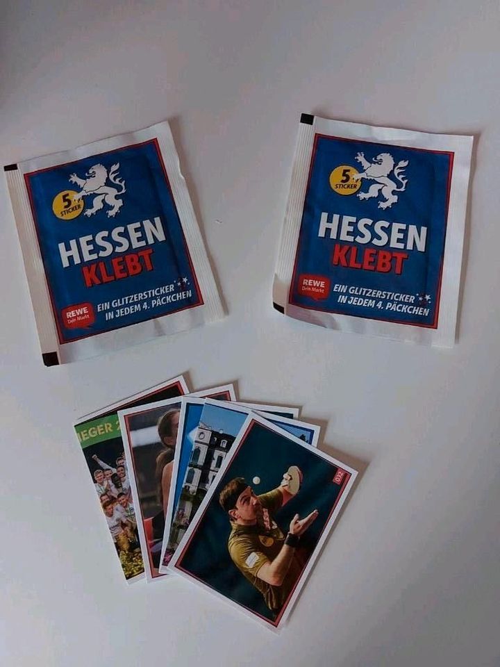 Rewe - Aufkleber, Sticker "Hessen klebt"  2 Packungen, ungeöffnet in Taunusstein