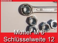 ❌ Mutter M8 Schlüsselweite 12 BMW E10 2002 E3 E9 Öpel VW Audi Bayern - Bernhardswald Vorschau