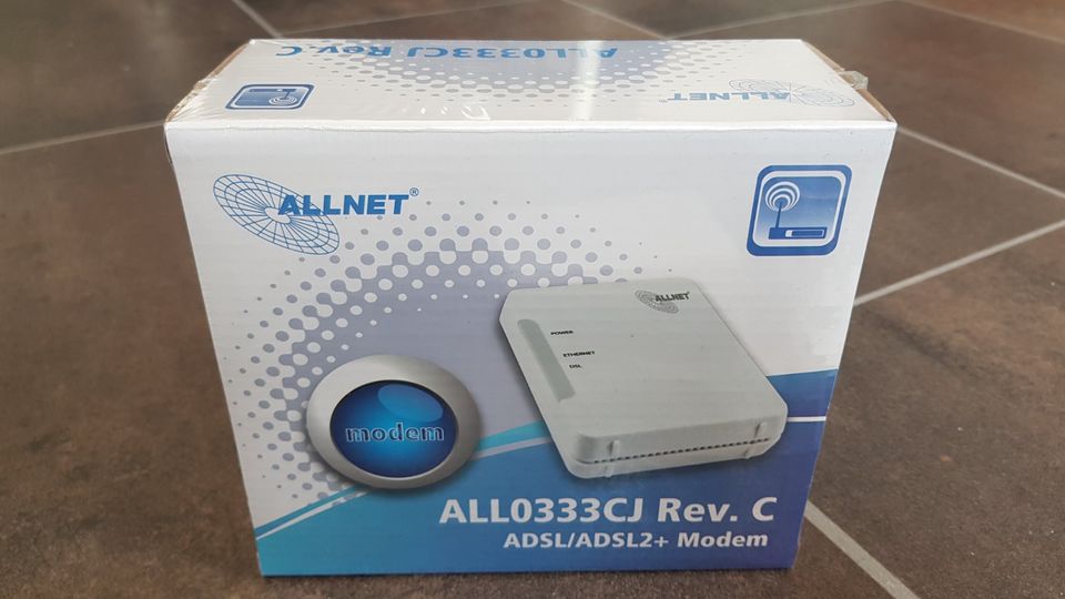 ALLNET ADSL2 Modem ALL0333CJ Rev. C DSL Internet in Ludwigshafen