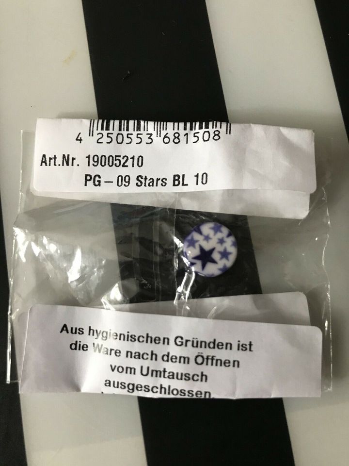 Star Print Plug Sterne blau Neu eingeschweißt Piercingschmuck in Oberhausen