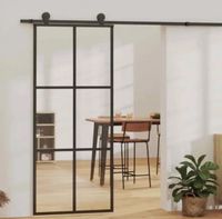 Schiebetür Glas schwarz Aluminium 102x205 cm NEU Industrial Style Sachsen-Anhalt - Merseburg Vorschau